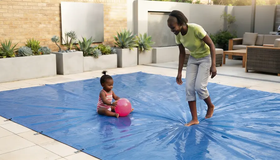 solid pool cover